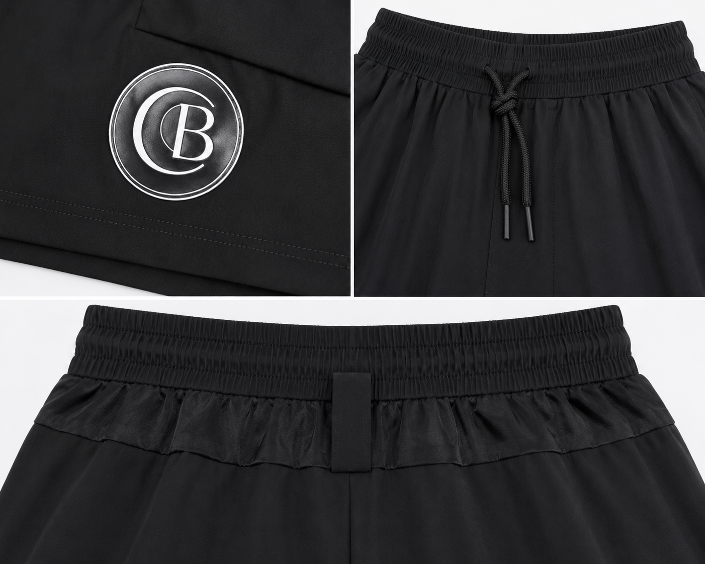 Midnight black Flow Shorts